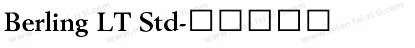 Berling LT Std字体转换